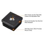 uxcell 4Pcs M8 Thread Inserts for Square Tubes for 28x28mm ID Tube