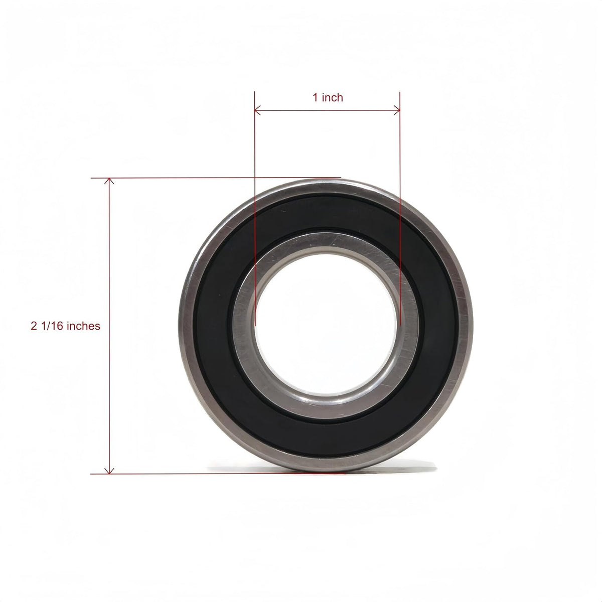 DEEG 10 PCS 1 inch bore 6205-1-2RS Spindle Bearing 1" x52x15mm Bearing