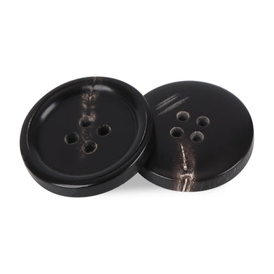1 Inch Real Horn Buttons 10PCS Large Sewing Buttons for Coat, Blazer, Suit, Overcoat, Winter Coat, Jacket, Genuine