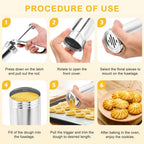 Stainless Steel Cookies Press Gun Manual Churro Maker Machine