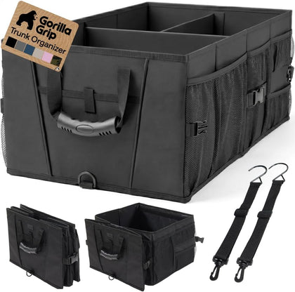 Trunk Organizer for SUV and Cars, Large Capacity Collapsible Car Trunk Storage Organizer, Heavy Duty Car Accessories