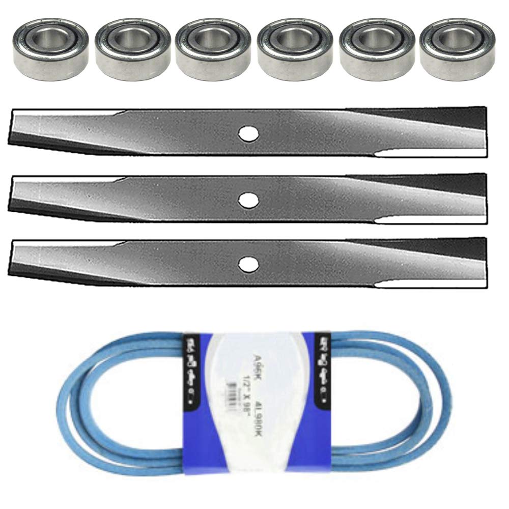 Deck Kit Bearings Blades Belt Fits John Deere 46" 48" Mower 140 300