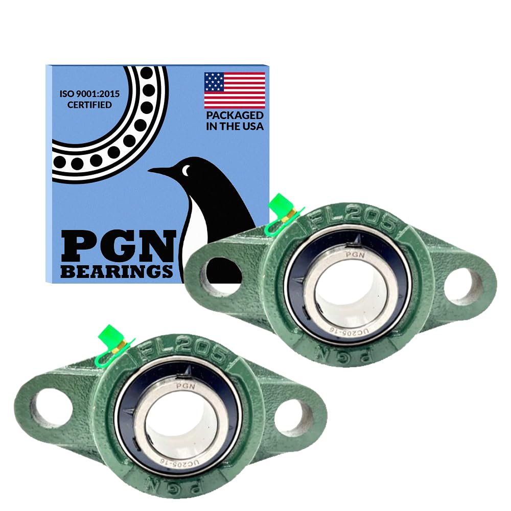 PGN UCFL205-16 (2 Pack) 2-Bolt Flange Bearing 1" Bore