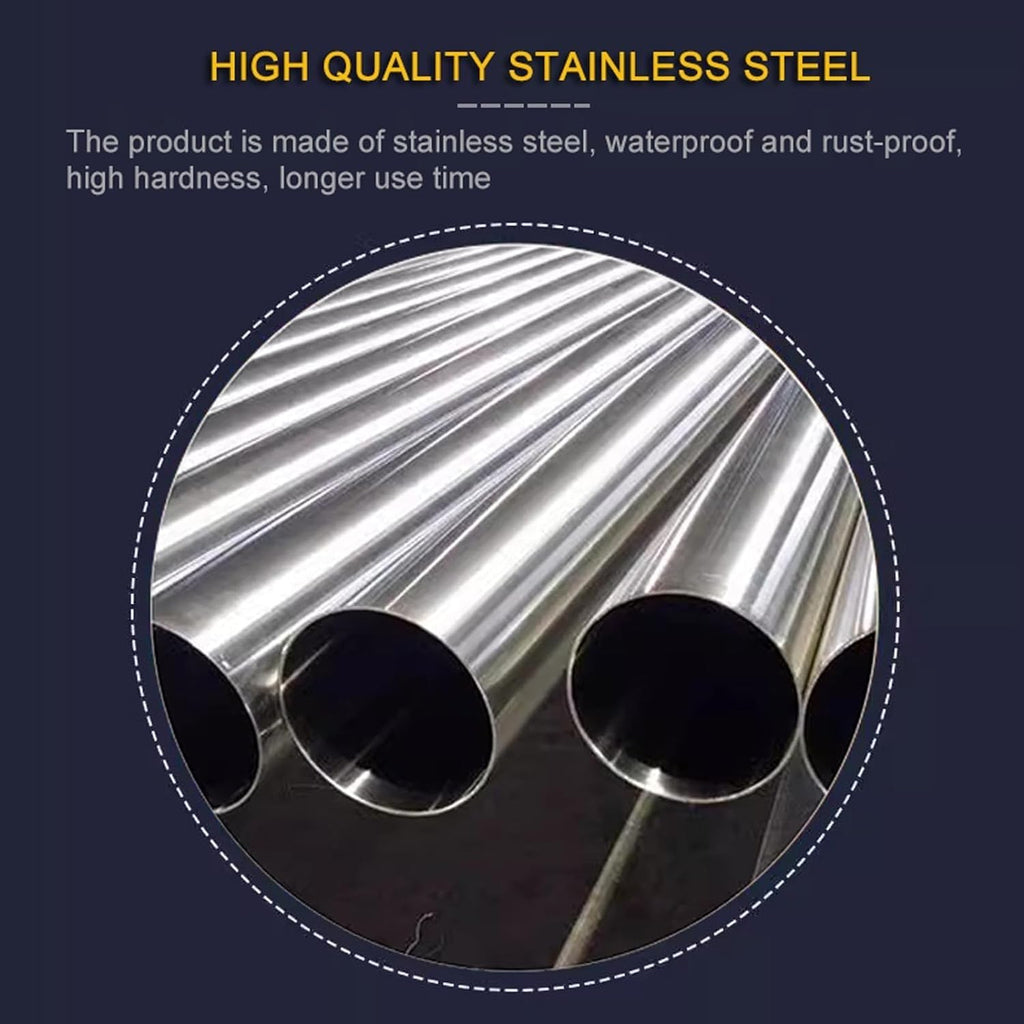 Stainless Steel Parking Barrier Cones & Bollard Posts - Durable Traffic Safety Block for Garage & Bus Stops, 4