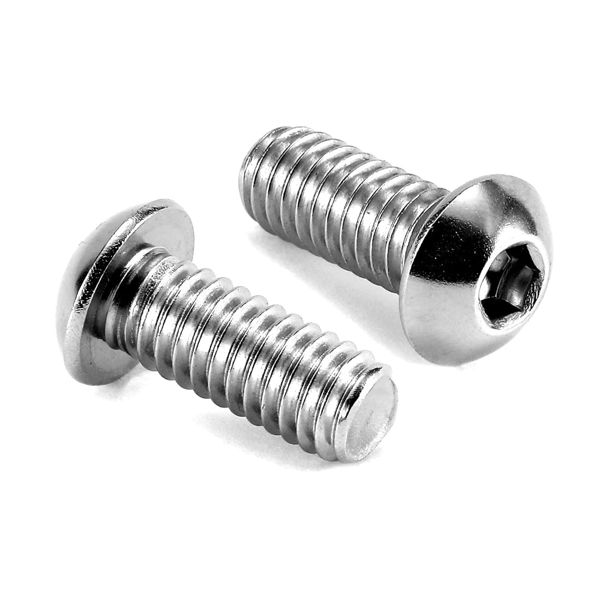 5/16-18 x 3/4" Button Head Socket Cap Bolts Screws, 20Pcs 304 Stainless Steel 18-8, Allen Hex Drive, Bright Finish by SG TZH(with Hex Spanner)