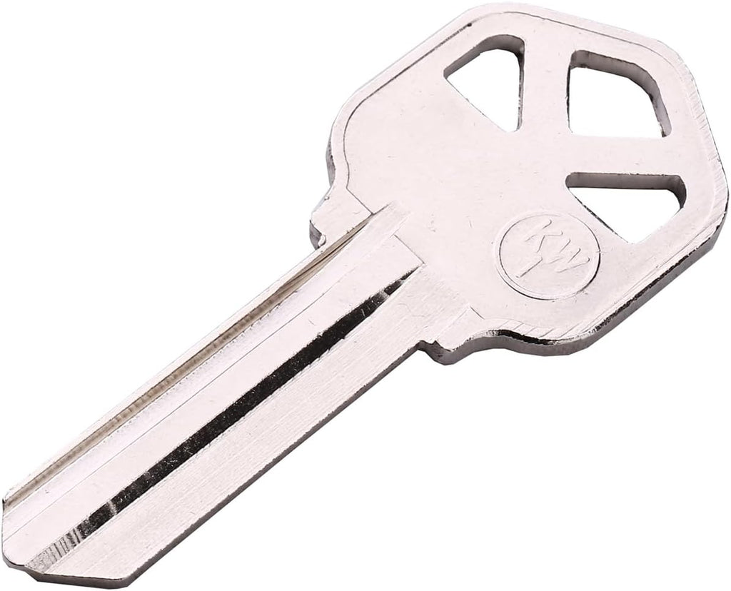 KW1 Brass Blank Key Blanks 10 Pack of Uncut Blank Keys Copper Structures Blank Keys