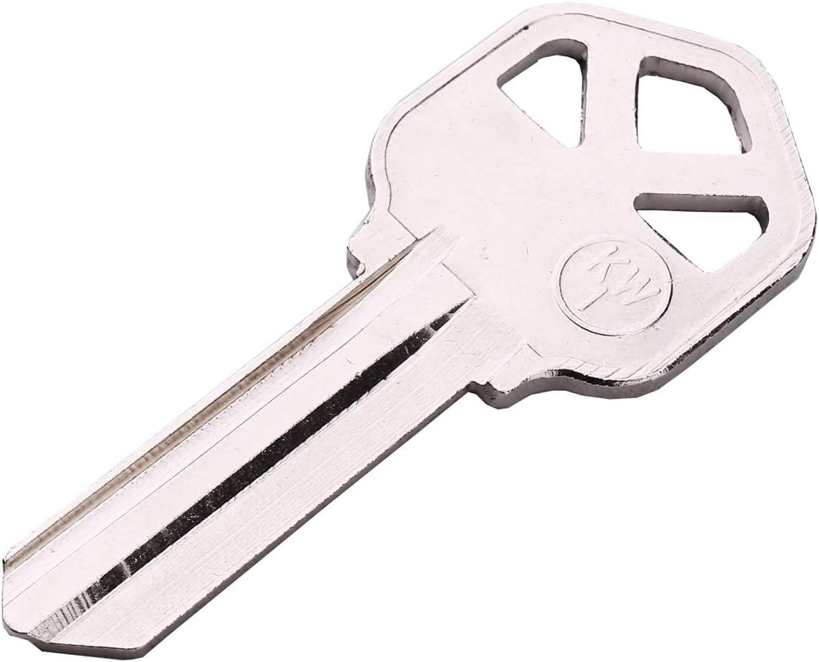 KW1 Brass Blank Key Blanks 10 Pack of Uncut Blank Keys Copper Structures Blank Keys