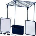 7-Piece Locker Organizer Kit, Includes Locker Shelf, Mirror, Whiteboard, Storage Cup & Dry Erase Marker, Blue