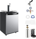 Beer Kegerator, Single Tap Commercial Draft Beer Dispenser, Refrigerator