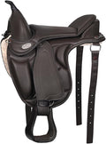 Hybrid English Treeless Saddle Brown Western Trail