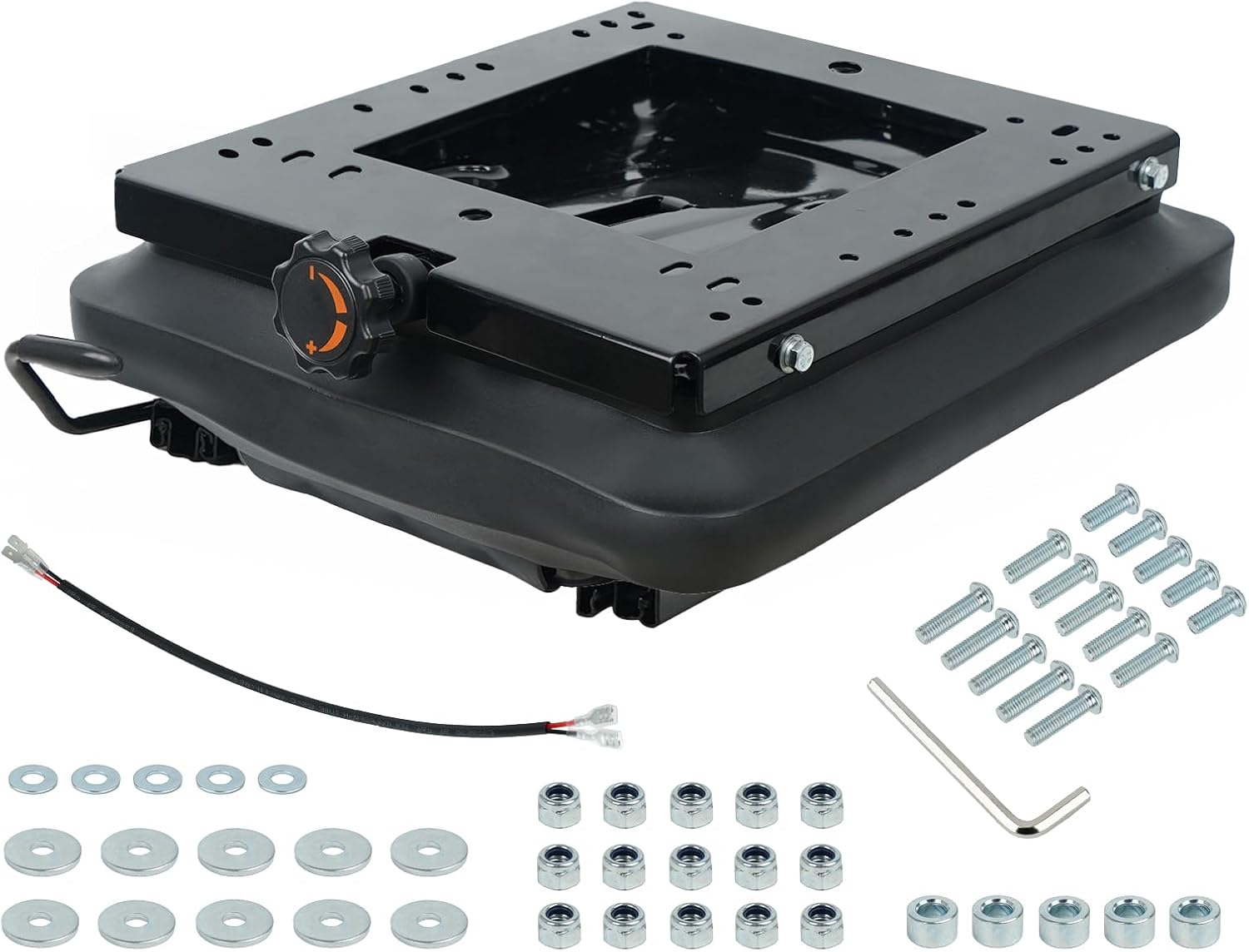Suspension Kit with Slider Track for Zero Turn Lawn Mower Tractor Forklift, Compatible with Most Aftermarket Seats