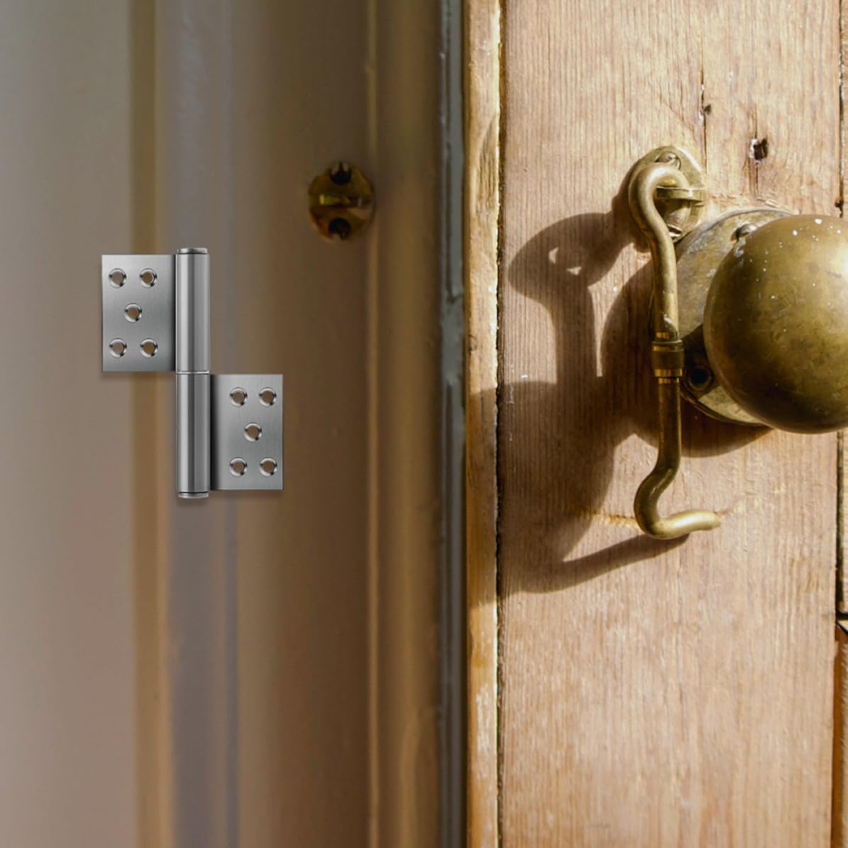 Heavy Duty Stainless Steel Flag Hinges Detachable Design for Interior Doors