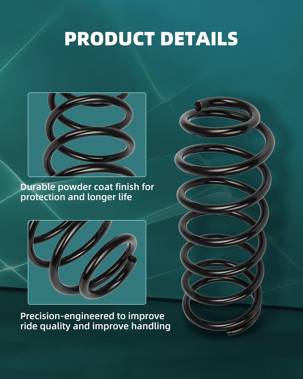 AUTOMUTO 2PCS Rear Suspension Coil Spring Set for 96-02 for Toyota 4Runner