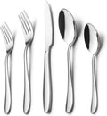 60-Piece Silverware Set for 12, Stainless Steel Flatware