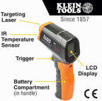 Klein Tools IR1 Infrared Thermometer + Klein Tools NCVT1P Voltage Tester