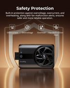 SMALLRIG Cooling Fan Built-in Battery, External Camera Cooling System