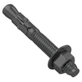 10Pcs 3/8x3 Inch Standard Fasteners for Heavy-Duty Black Wedge Anchors for Cement and Concrete