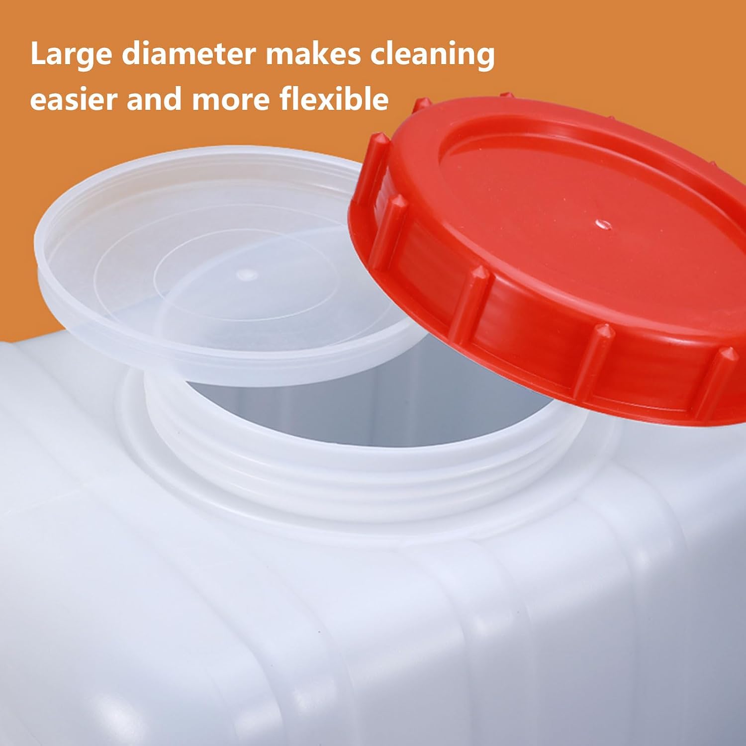 Water Storage Container with Spigot Hose, 52.8 Gallon Portable Water Tank Thick Water Dispenser Carrier Heavy Duty