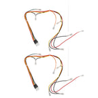 2Pcs Arcade 0.187inch Microswitch Terminals 8pin/2pin to 5pin Conversion Compatible with Sanwa 45cm