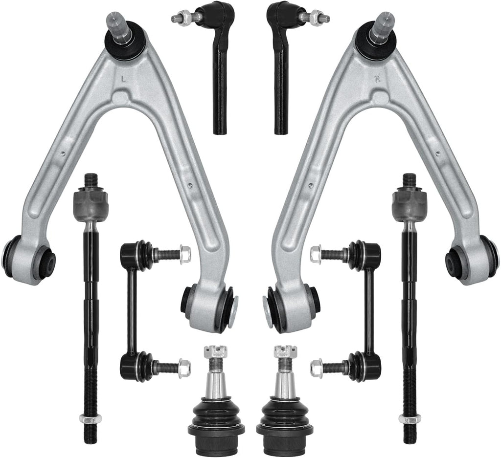 10Pcs Suspension Kit Front Upper Control Arms with Ball Joints