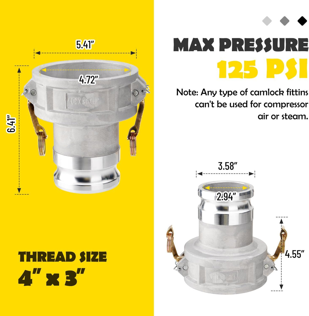 DA4030 Type DA Cam and Groove Hose Fitting