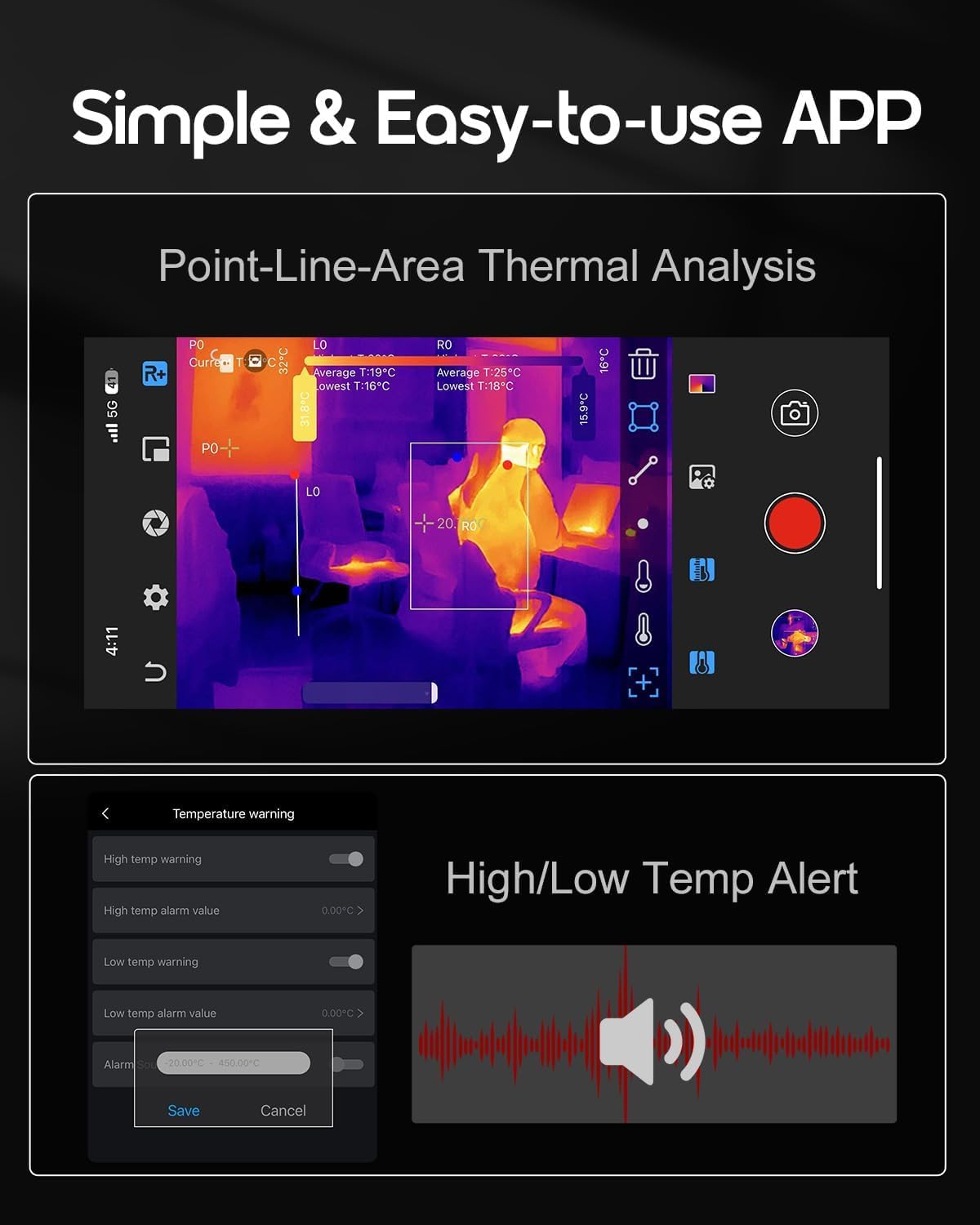Thermal Imaging Camera,320x240 Super IR Resolution