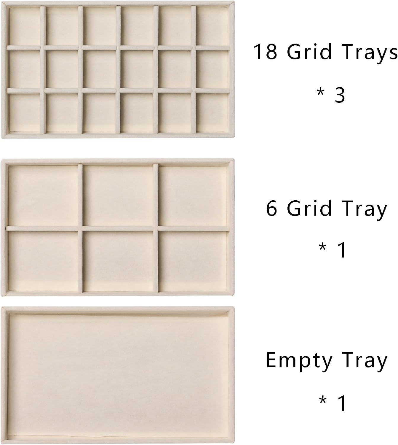 Acrylic Jewelry Box for Earring,Jewelry Organizer with 5 Drawers | 61 Jewelry Storage Grid for Rings Stud