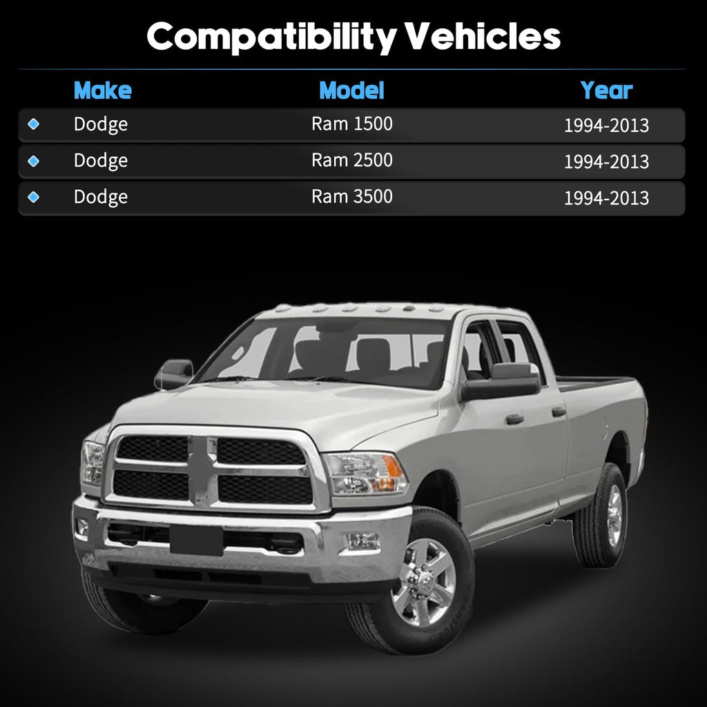 2 Pcs Front Spring Insulator Bushing Fit For Dodge Ram 1500 2500 3500 1994-2013 Coil Spring Isolator Replacement Replaces For K160015 (2 Pcs)