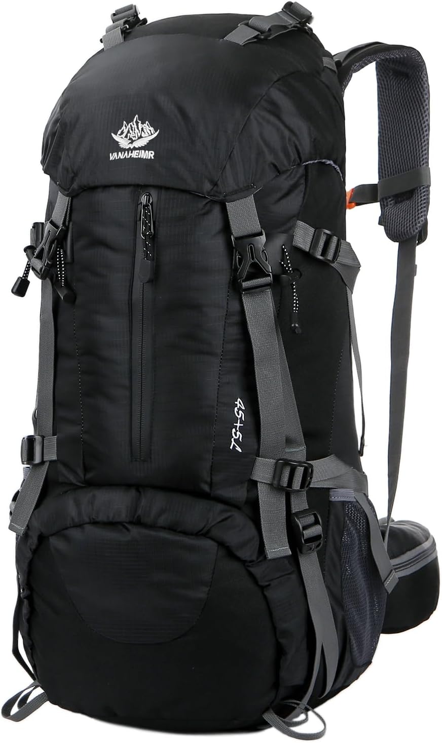 50L(45+5) Waterproof Hiking Backpack Outdoor Daypack w/Rain Cover