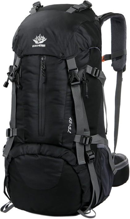 50L(45+5) Waterproof Hiking Backpack Outdoor Daypack w/Rain Cover