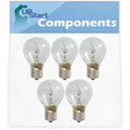 5-Pack 8206443 Light Bulb Replacement for Whirlpool WMH32519HV3 Microwave