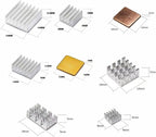 Pastall 100 PCS (8 Different Sizes) Heatsink Kit for Raspberry Pi A B+ 4/5