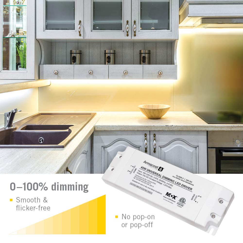 45-Watt Universal Dimmable 24V DC LED Driver TRIAC 860450