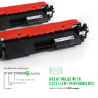Compatible Toner Cartridge Replacement for HP 30A CF230A (Black, 2-Pack)
