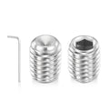 Kozelo 120pcs Cup Point Hex Socket Set Screws-M2.5-0.45x4mm 304 SS