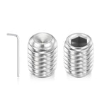 Kozelo 120pcs Cup Point Hex Socket Set Screws-M2.5-0.45x4mm 304 SS