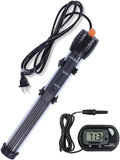 Submersible Aquarium Heater, Adjustable Fish Tahk Heater with Free Thermometer Suitable for Marine Saltwater and