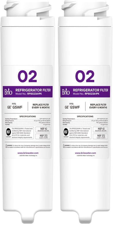GSWF Refrigerator Water Filter, Compatible with GE GSWF Smart Water 238C2334P001, Kenmore 46-9914, 469914, 9914, NSF