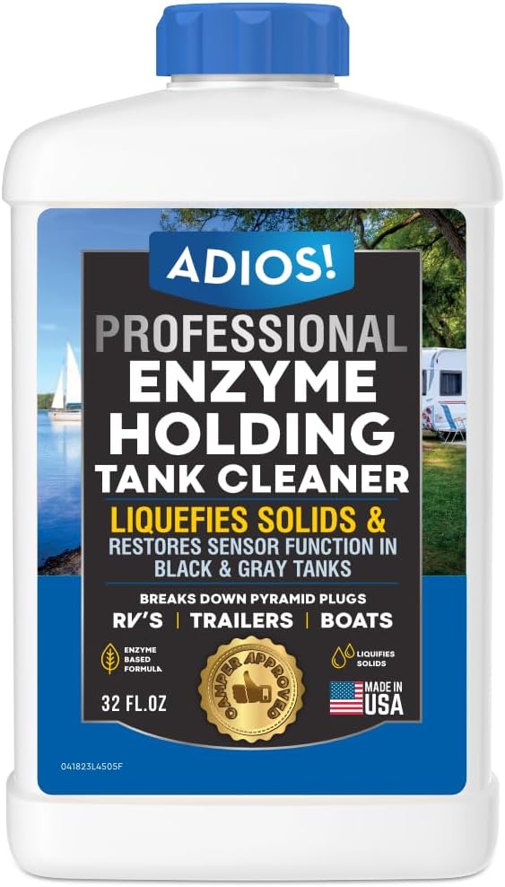 RV Black Tank Enzyme Treatment and Cleaner - Stops Bad Odors (32oz) | Maintains RV Septic and Holding Tanks