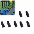 Robotic Lawn Mower Gate Latch Kit for 1" Fence Rail, Fence Cut Cover with Manual Lock, Anti-Swing Fence Gate Cover