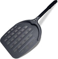 Professional Aluminum Pizza Paddle, 12 Inch Perforated, Restaurant Grade, Long Handle Non-Stick Metal Pizza Peel for