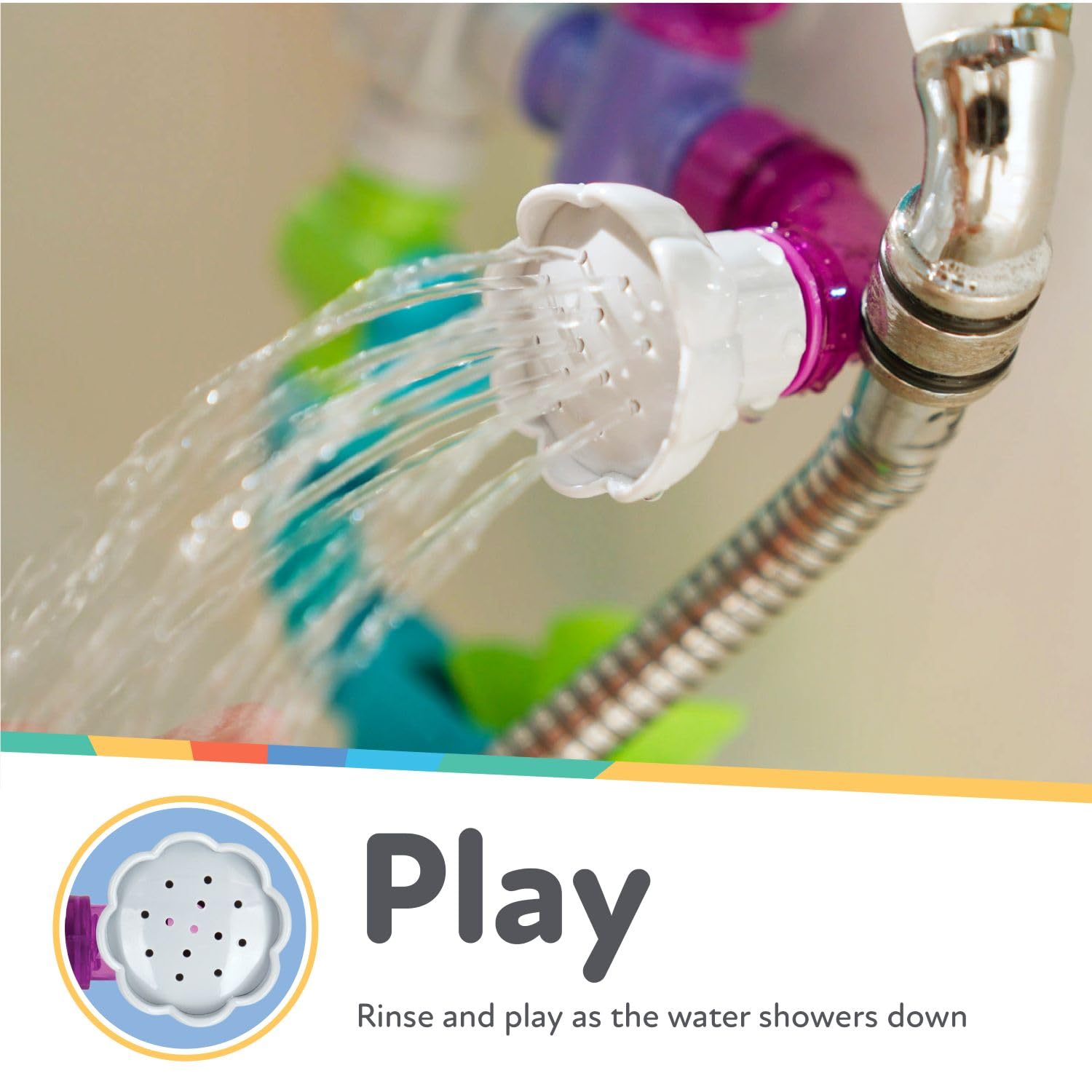 Wacky Waterworks Pipes Bath Toy - Baby Bathtub Toy with Interactive Features for Cognitive Development