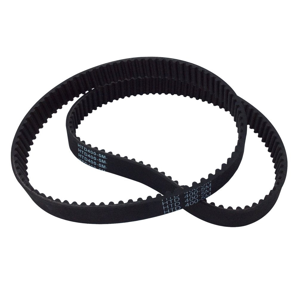 2Pcs/Pack HTD 5M Rubber Timing Belts Closed-Loop 400mm Length 80 Teeth 15mm Width Industrial Timing Belt