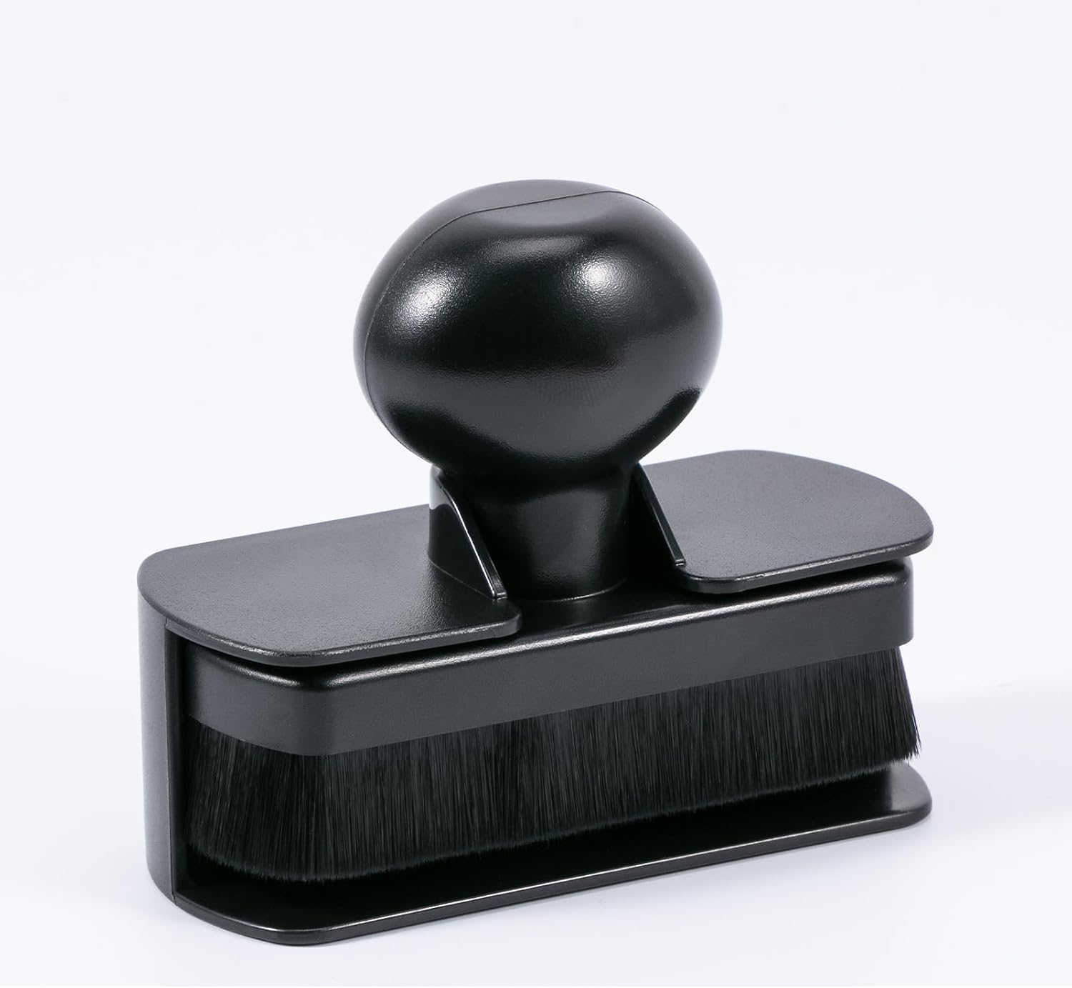 Tire Shine Applicator Brush Large Vegan Tire Shine Brush with Storage Stand for Vehicles Tire Shine Polish Wax and