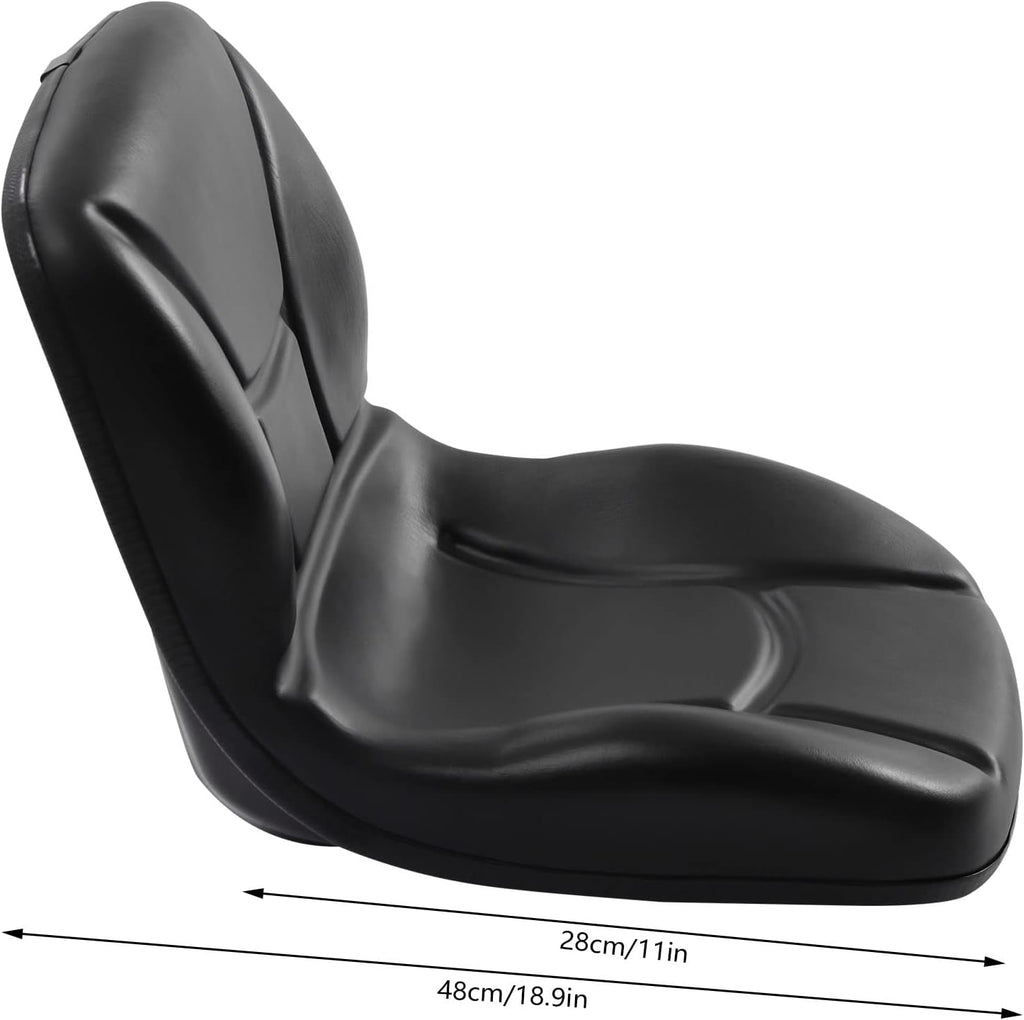 Universal Tractor Seat,High Back Compact Forklift Seat w/Pre-Drilled Holes | Lawn Mower Seat Replacement|High Back Seat