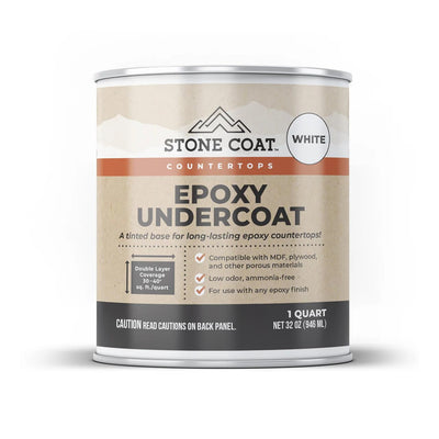 Epoxy Undercoat White (1 Quart) for Bar Tops & More