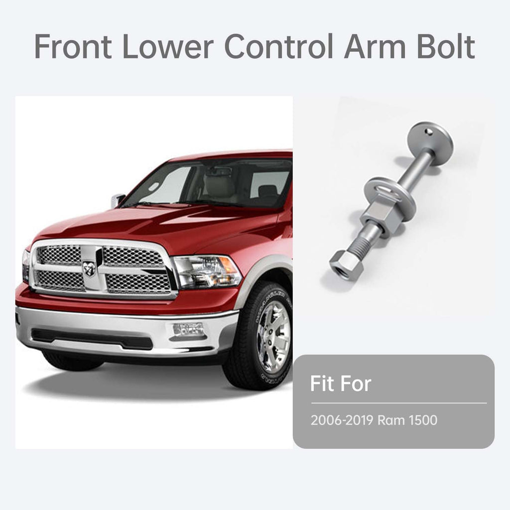 Yojunauto Front Lower Control Arm Bolt Kit Compatible with 2006-2019 Ram 1500 (for one Side)