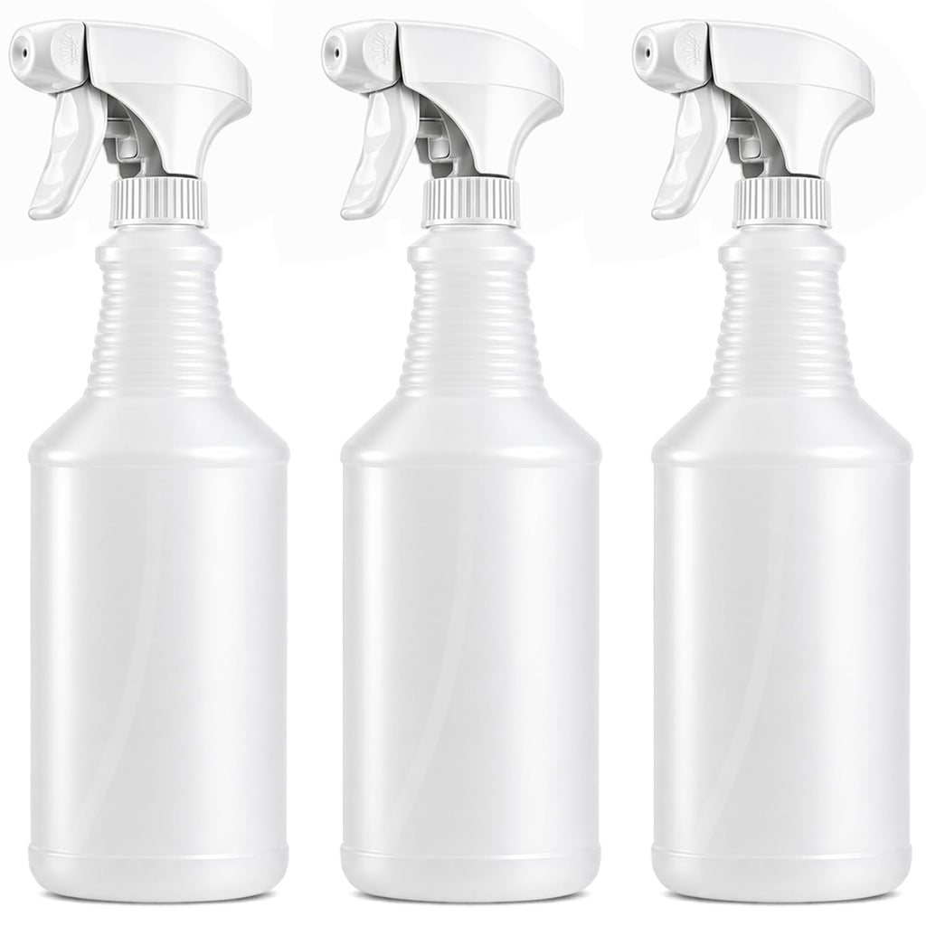24 oz Empty Bleach-Resistant Trigger Spray Bottles, 3-Pack