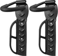 2 Pack Bike Rack Garage Wall Mount, Wall Mount Bike Rack with Screws, Heavy Duty Steel Vertical Bike Hook Holds Up to