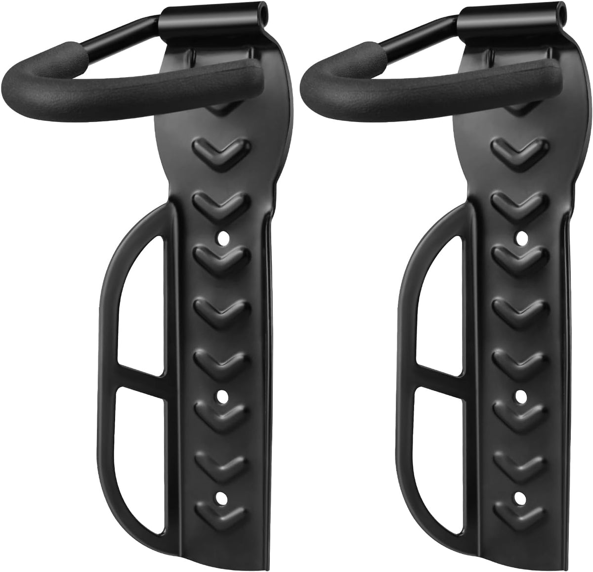 2 Pack Bike Rack Garage Wall Mount, Wall Mount Bike Rack with Screws, Heavy Duty Steel Vertical Bike Hook Holds Up to